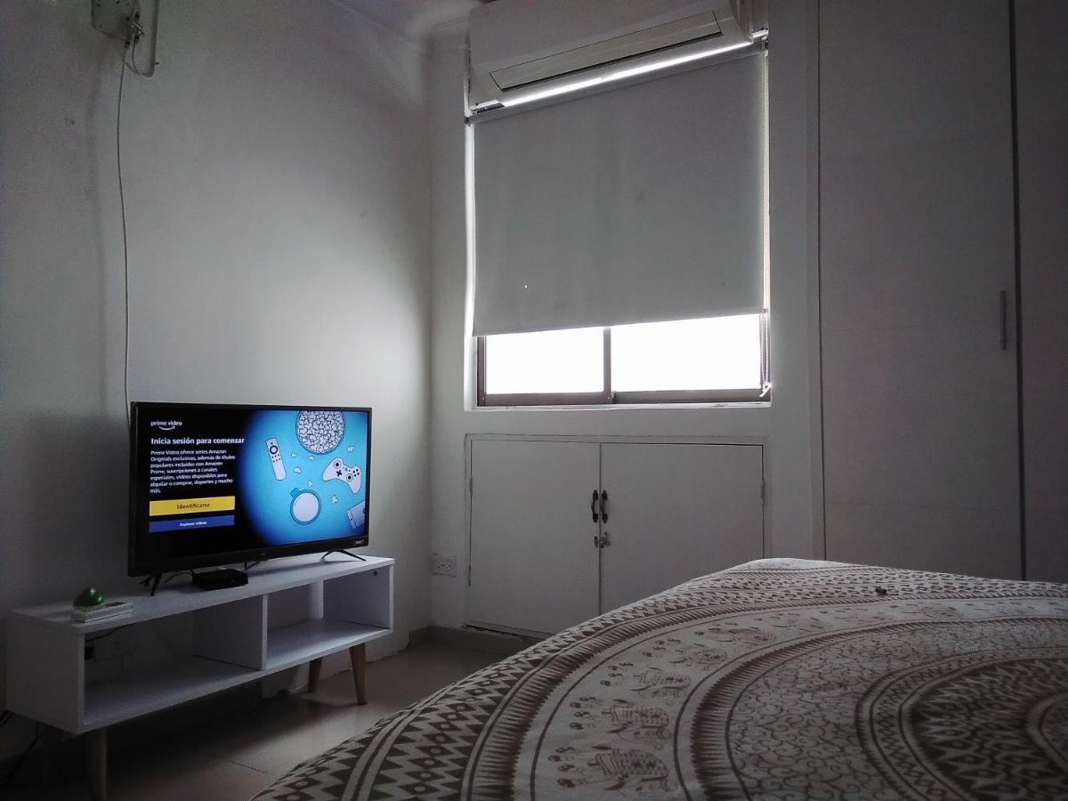 Apartamento , vista a la ciudad antigua y playa Cartagena Exterior foto